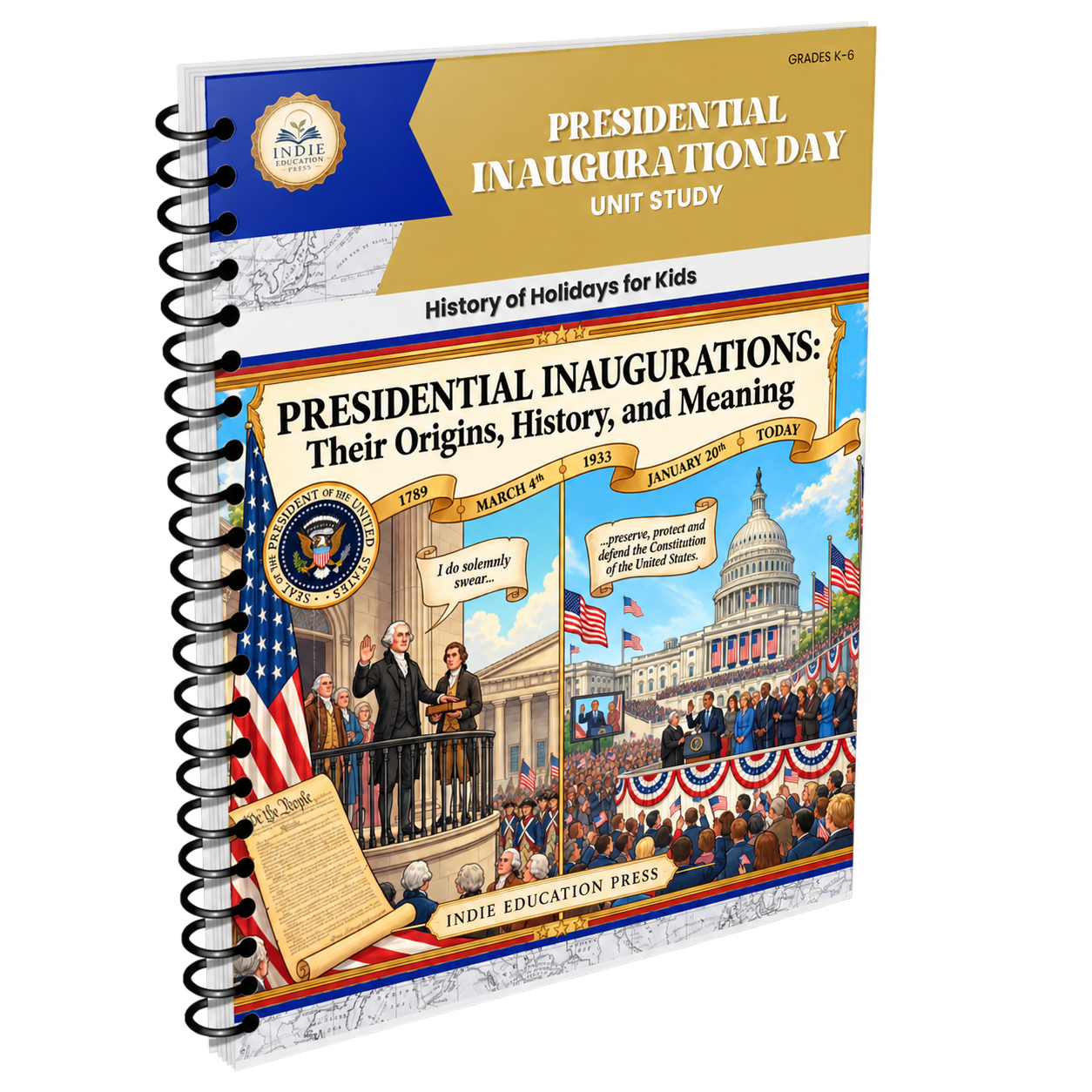 Presidential Inaugurations Unit Study, Lapbook & Audio
